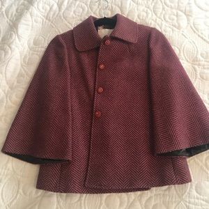 REBECCA TAYLOR Mulberry Wool Coat